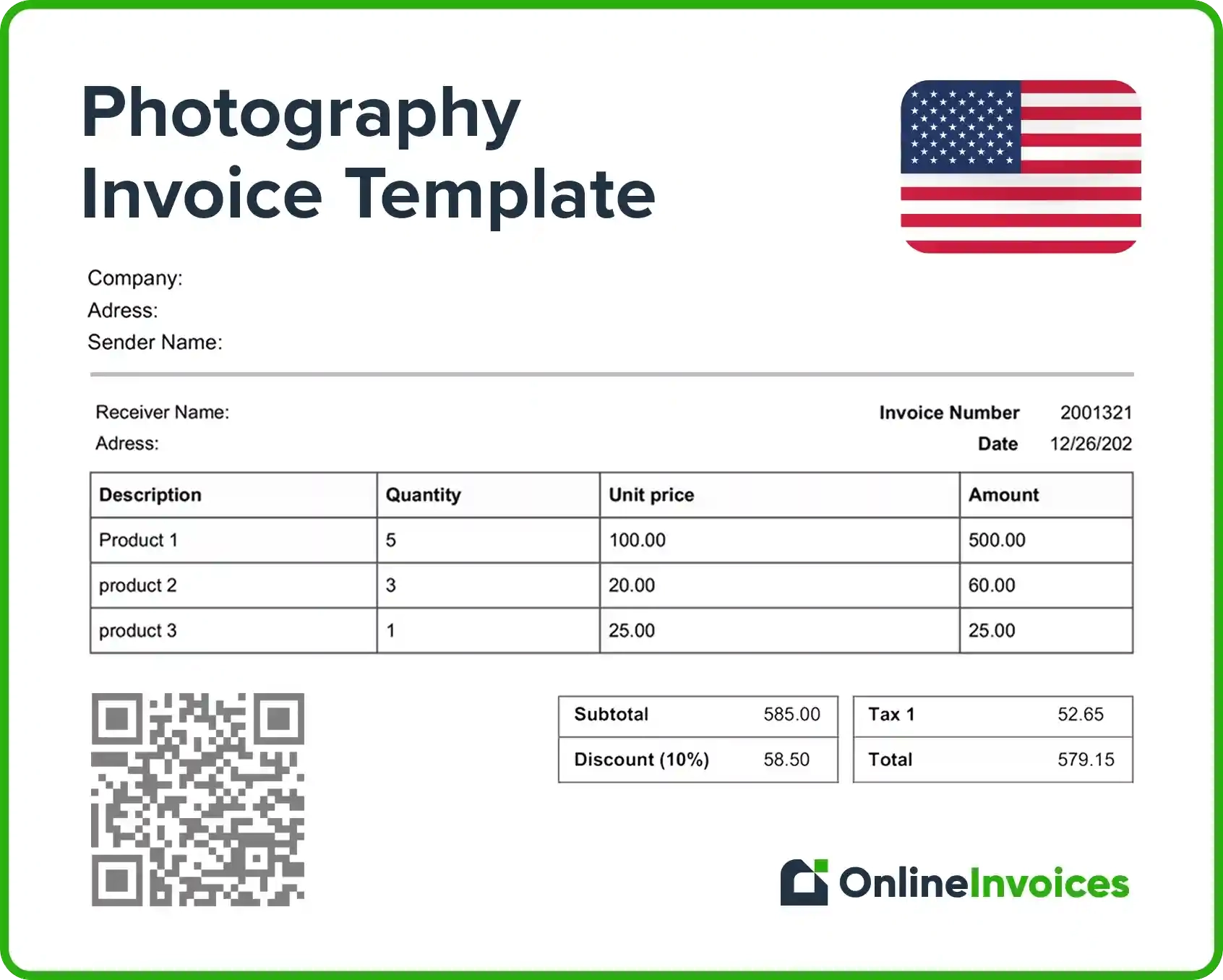 Free Printable Invoice Forms Online