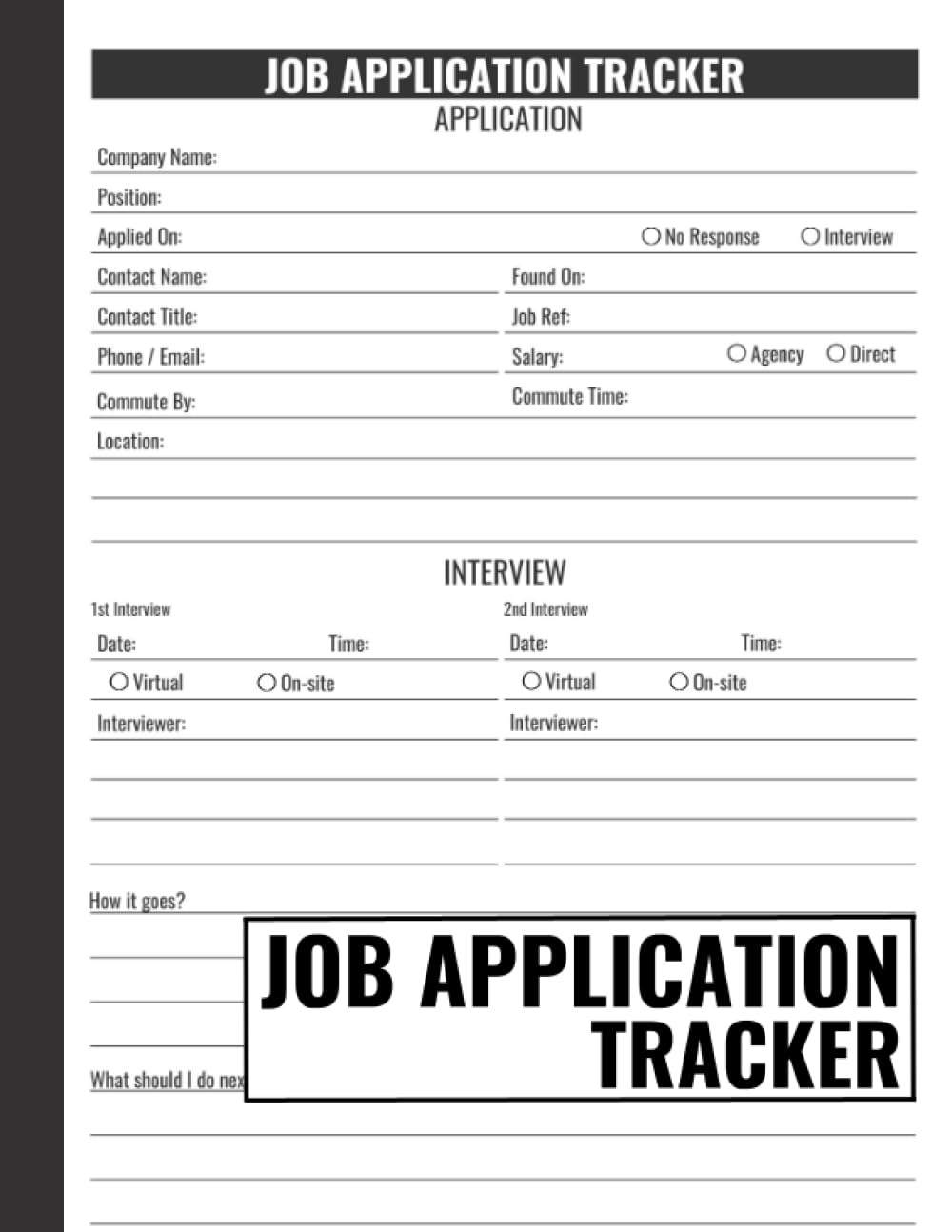Free Printable Job Application Tracker