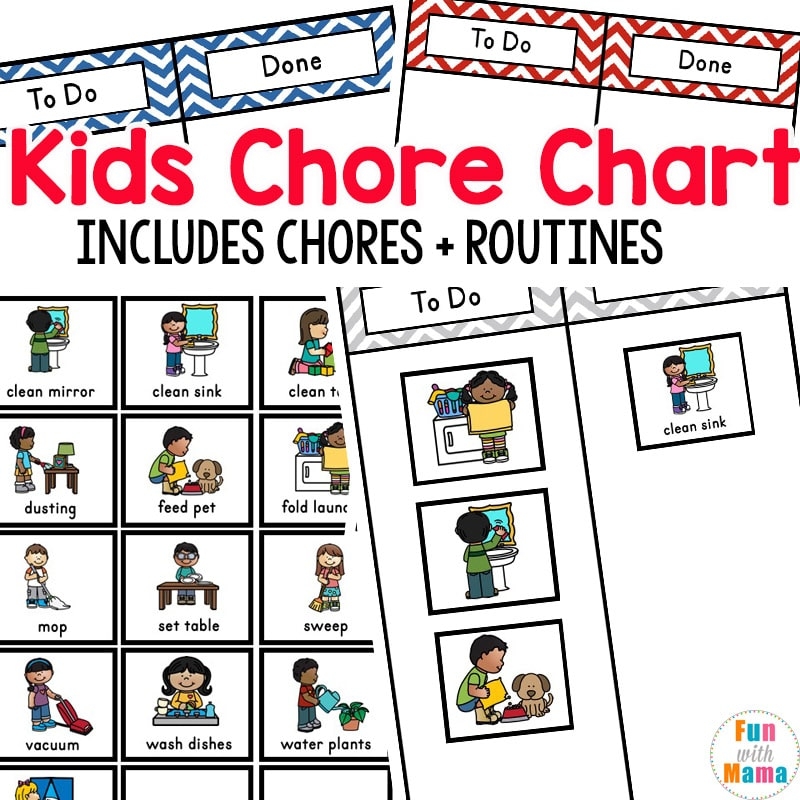 Free Printable Chore Charts For Children