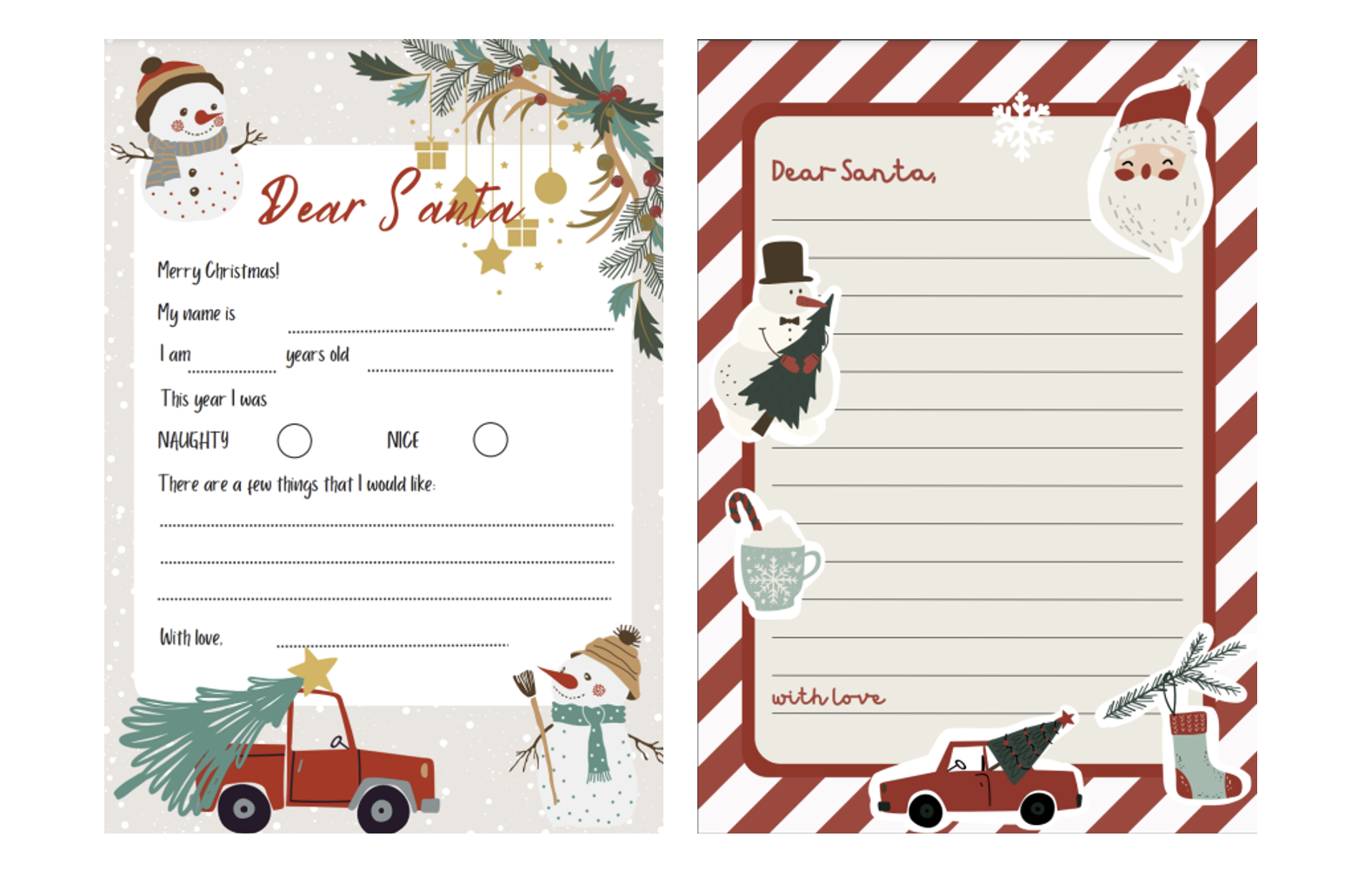 Free Printable Santa Letter Paper