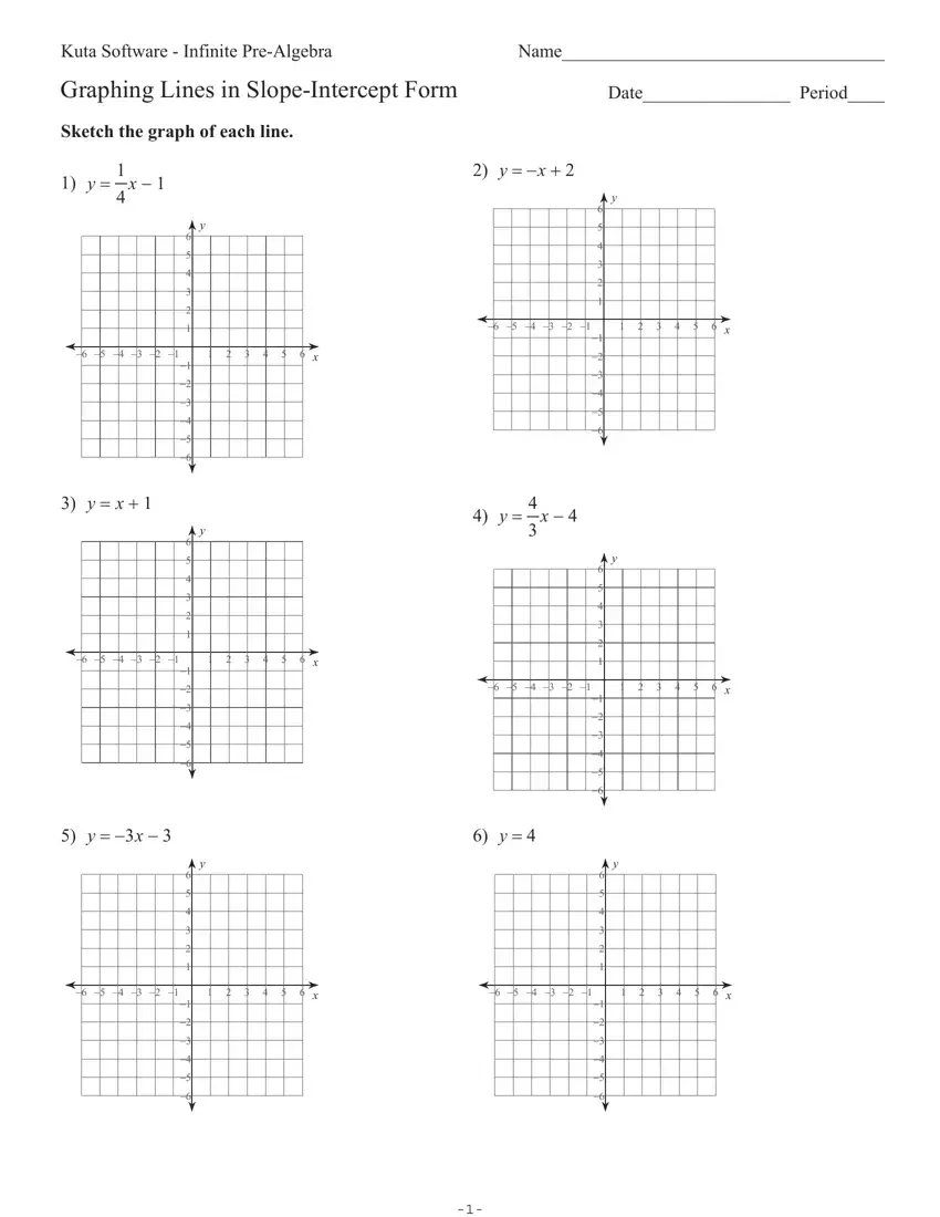 Kuta Software Infinite Pre Algebra PDF Form FormsPal