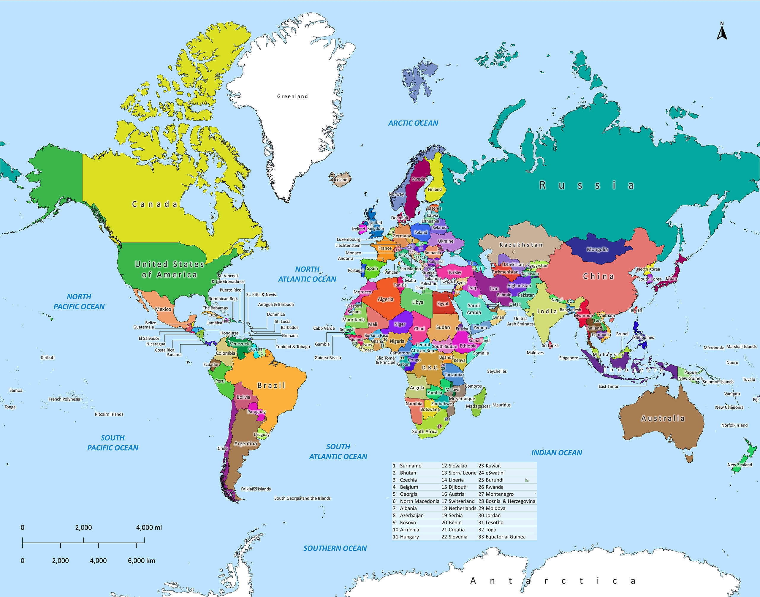 Labeled World Map Labeled Maps Labeled World Map Labeled Maps