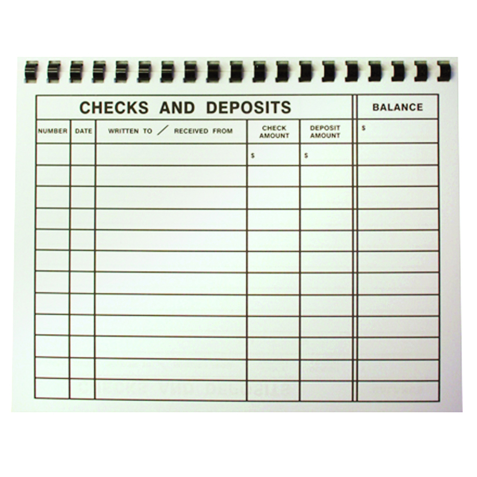 large print 8 x 11 check register vision forward