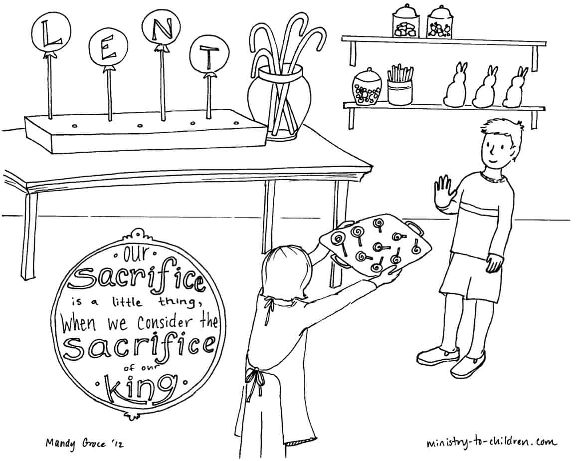 Lent Coloring Pages For Children Free Printable PDF 
