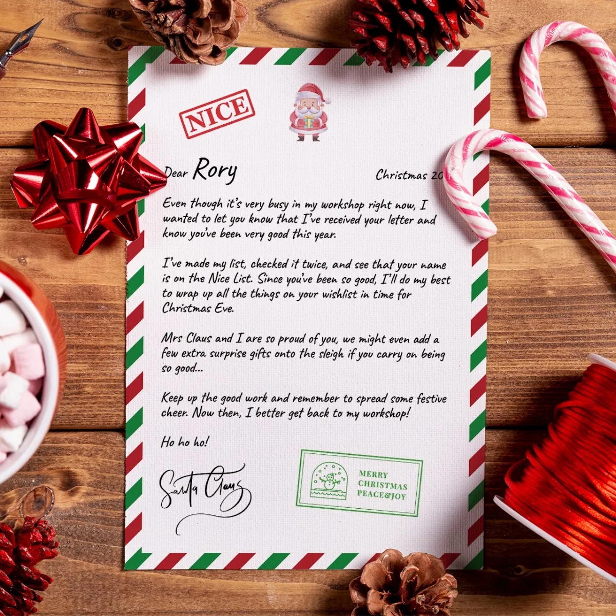 Letter From Santa Print Tesco Photo
