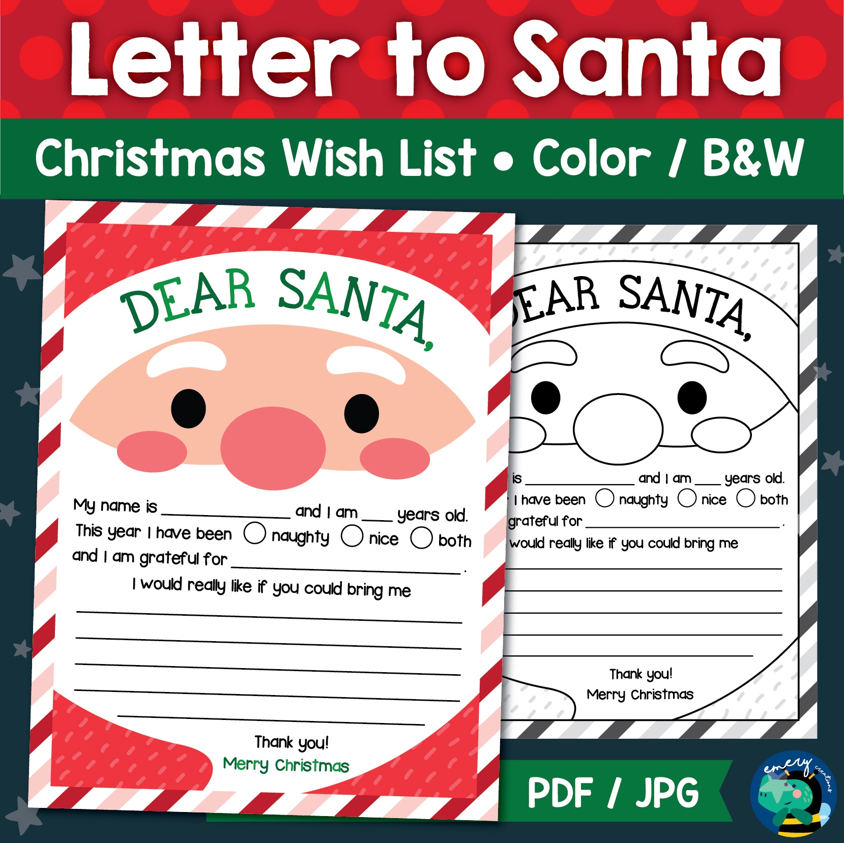 Santa Letters For Kids Free Printable