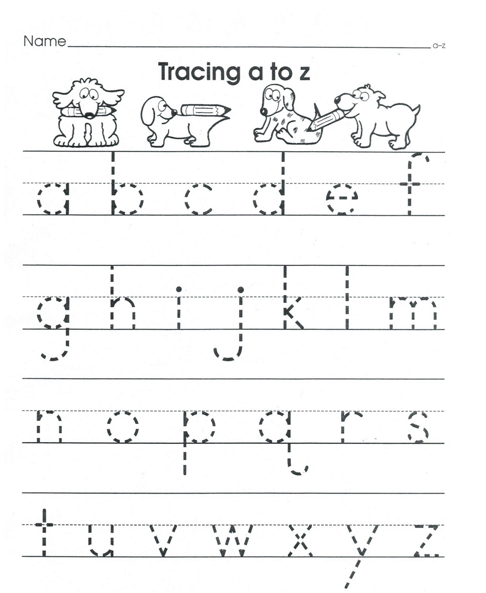 Free Printable Alphabet Tracing Worksheets