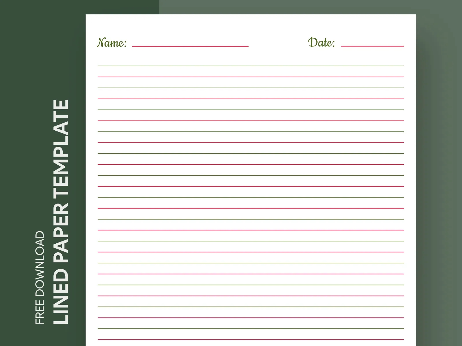 Lined Paper Free Google Docs Template By Gdoc On Dribbble