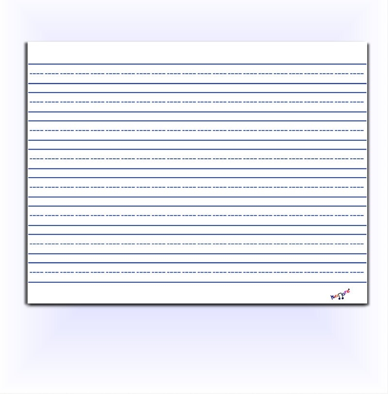 Lined Paper Kindergarten Preschool Elementary Homeschool School Lined Paper Dotted Lined Paper Etsy