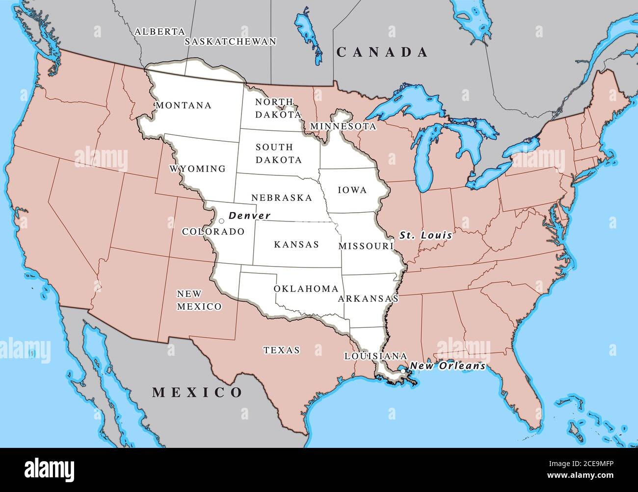 Louisiana Purchase Map Hi res Stock Photography And Images Alamy