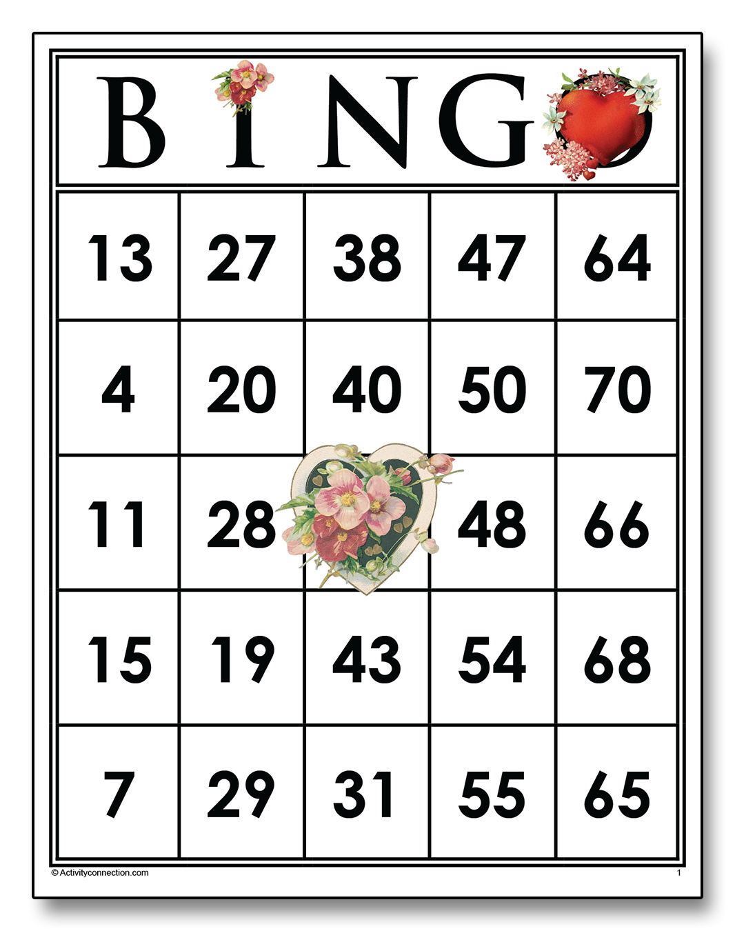 Lovely February Bingo Cards Printable Activity Connection