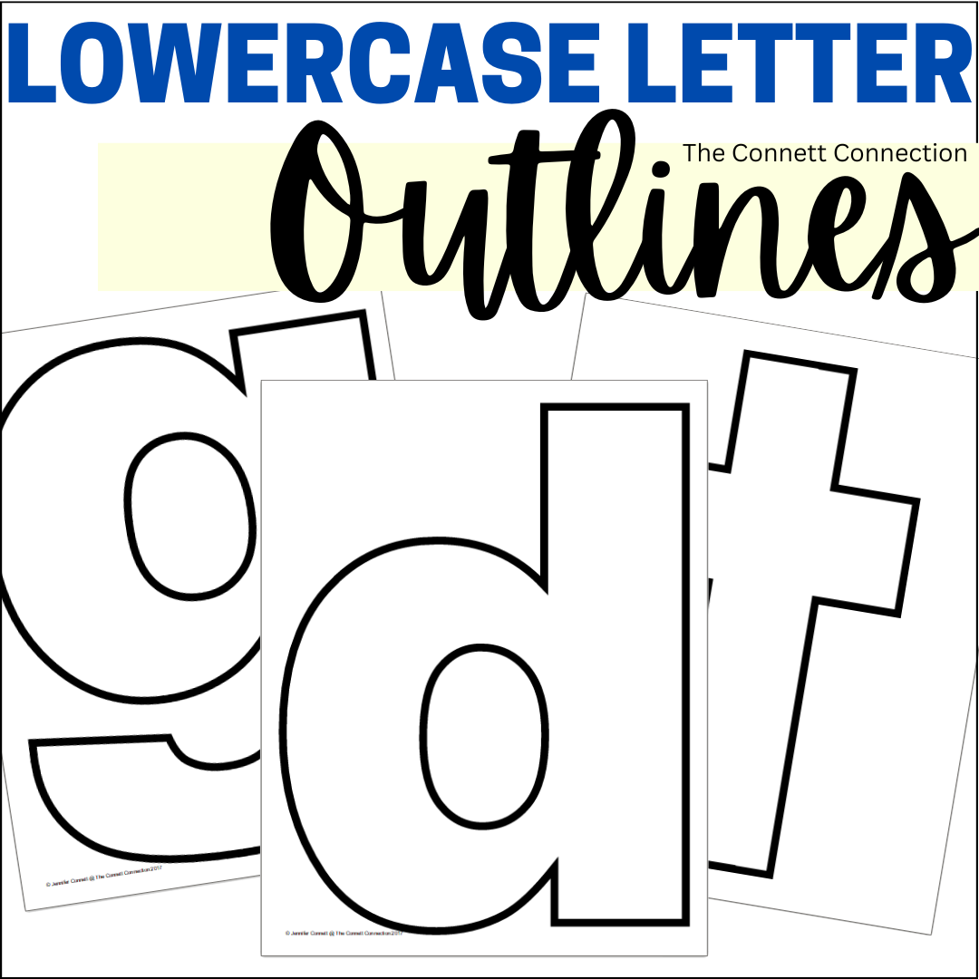 Lowercase Letter Outlines For Alphabet Crafts And Bulletin Board Letters Made By Teachers