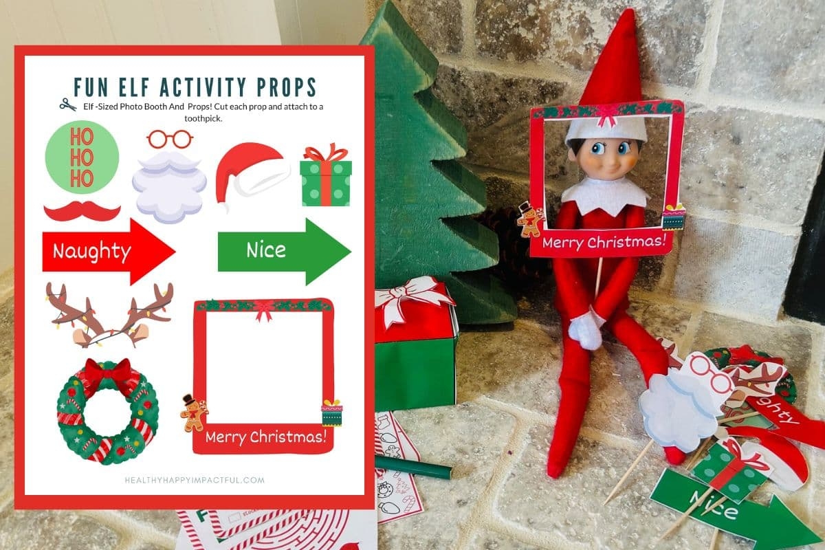Make Elf On The Shelf Magic Easy 17 Printable Props To Keep Kids Excited Healthy Happy Impactful