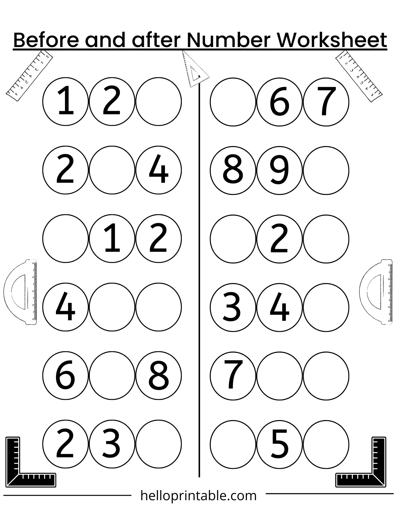 math practice worksheets for preschool and kindergarten kids helloprintable