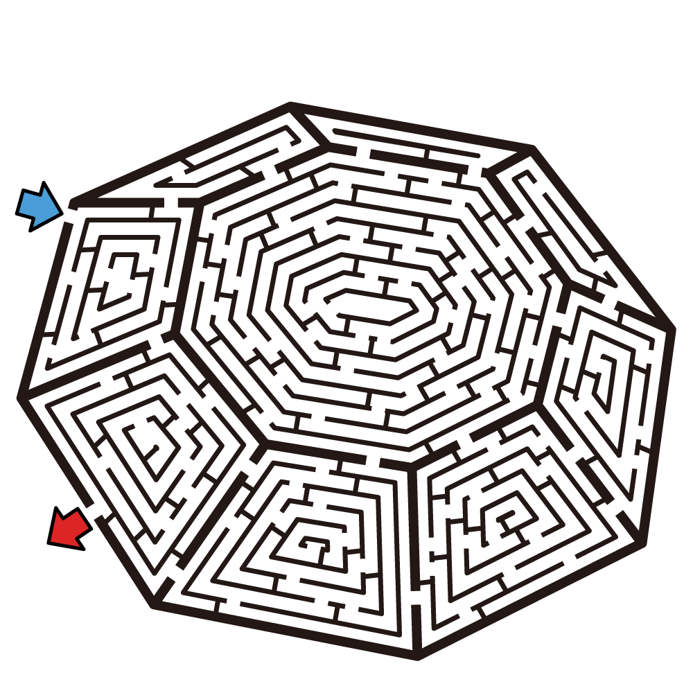 Mazes To Print Hard Cutout Mazes Worksheets Library