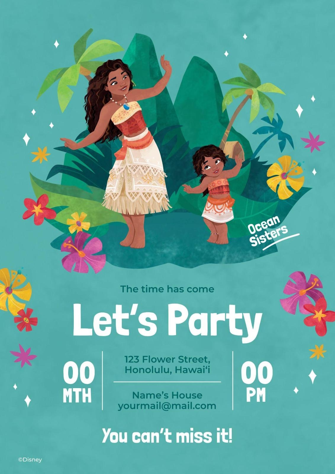Free Printable Invitations Hawaii Birthday