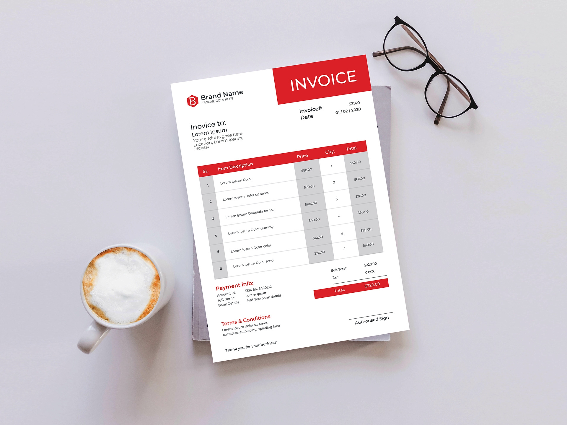 Modern Invoice Template Free Download Free Invoice Template Free Printable Invoice Templates Invo 4 Images Behance
