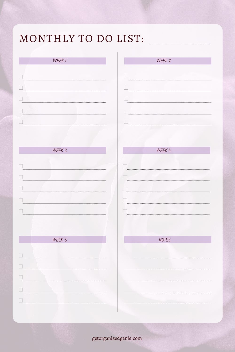 Monthly To Do List Template FREE Printables And Handy Tips