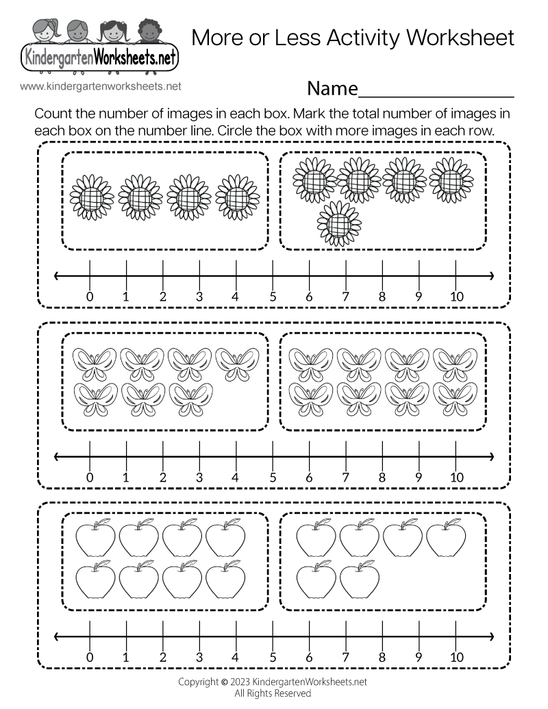 Kinder Activity Sheets Free Printable