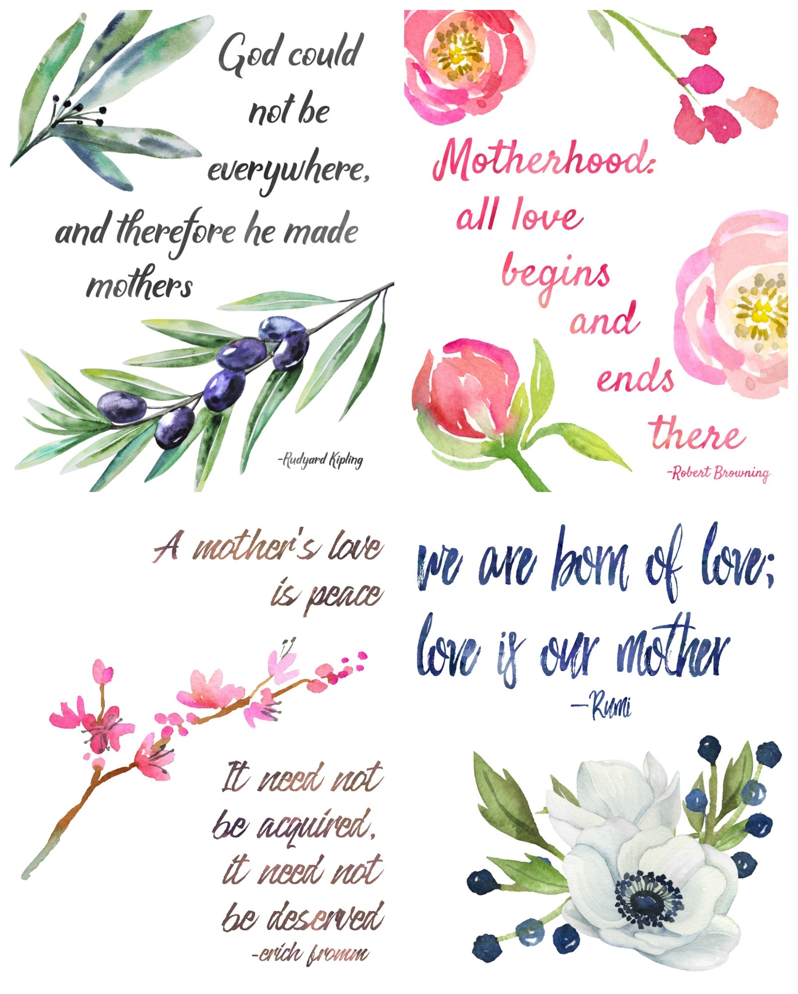 Free Mother's Day Printables