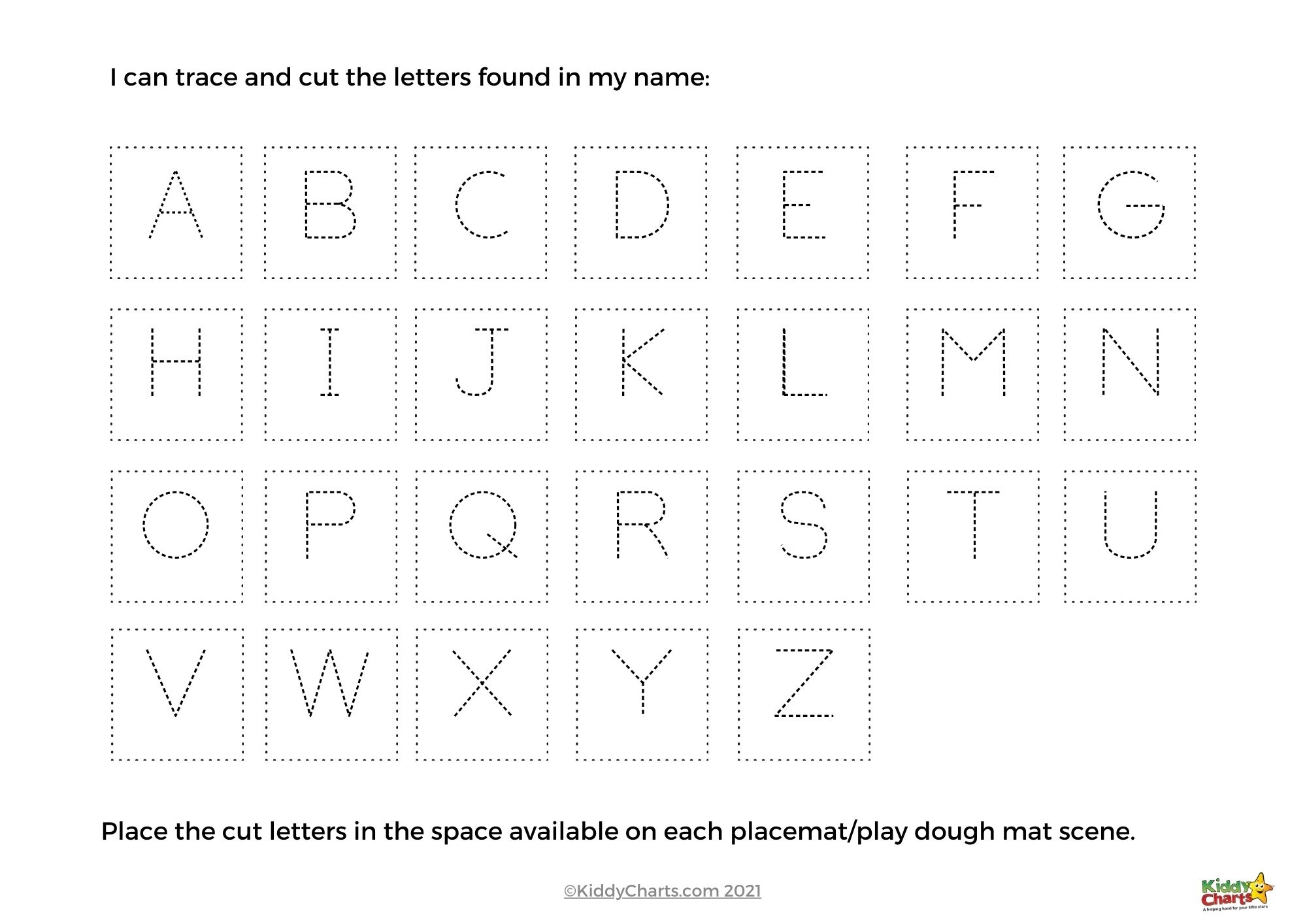 Name Tracing Worksheets Ideas KiddyCharts Shop