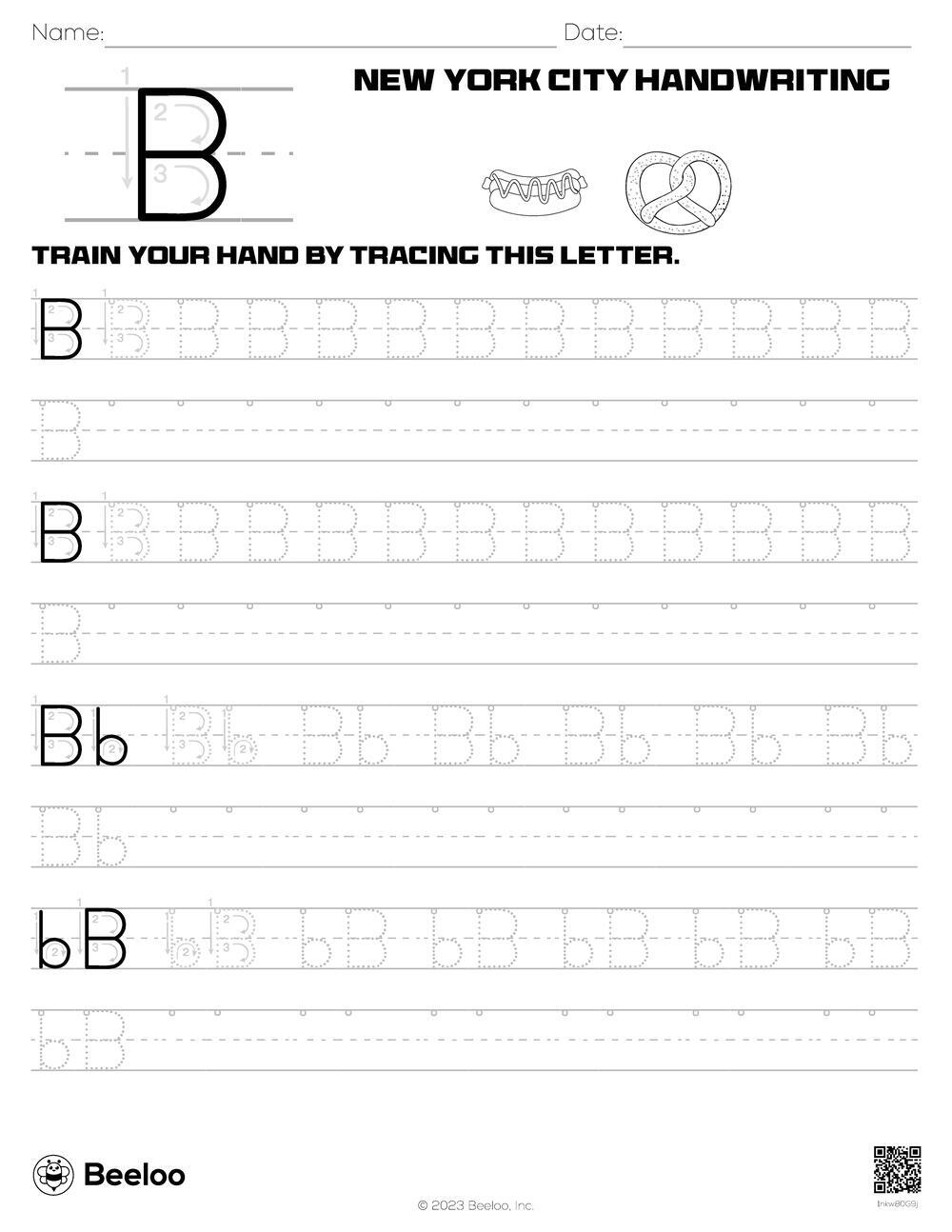 New York City themed Word Tracing Worksheets Beeloo Printable Crafts And Activities For Kids