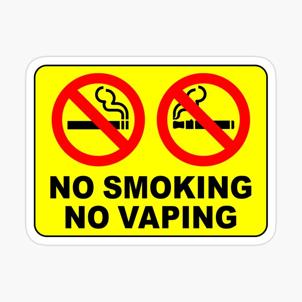 NO SMOKING NO VAPING SIGN Poster For Sale By Limitlezz Redbubble