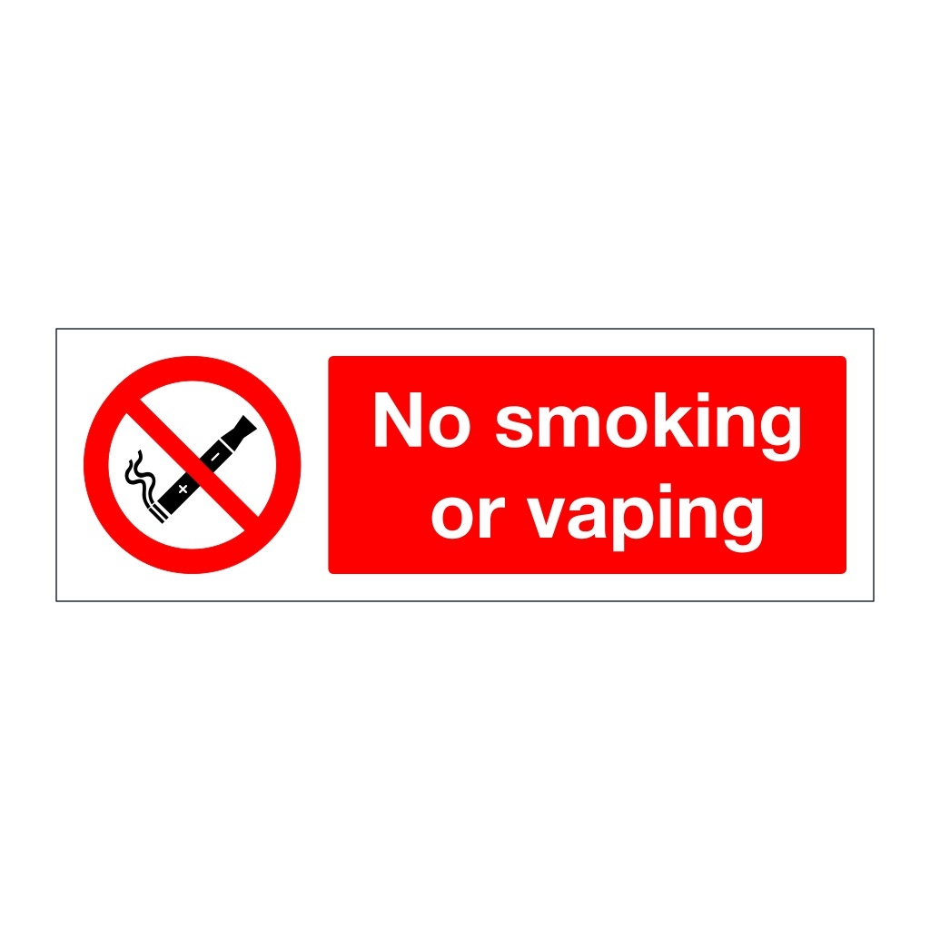 No Smoking Or Vaping Sign British Safety Signs Worksheets Library