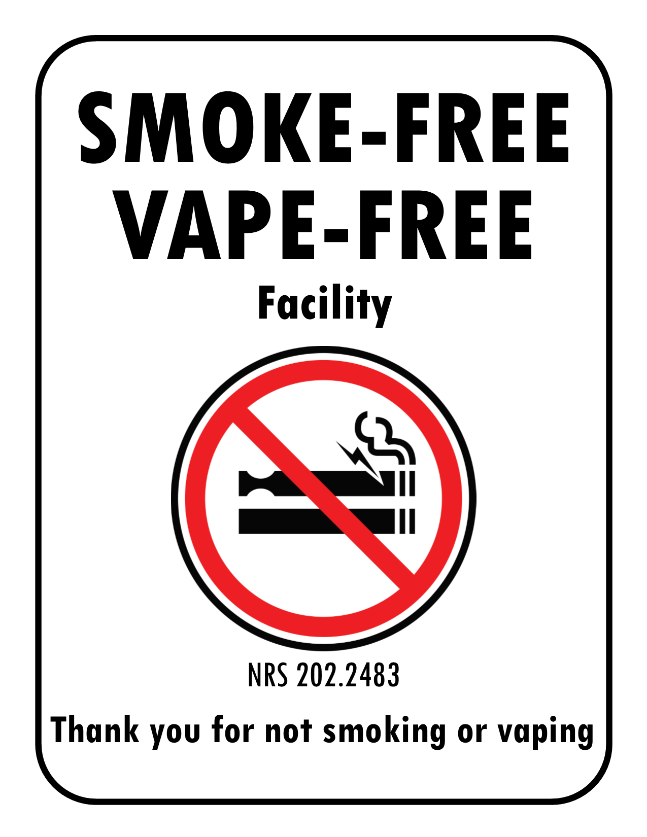 No Smoking Signs