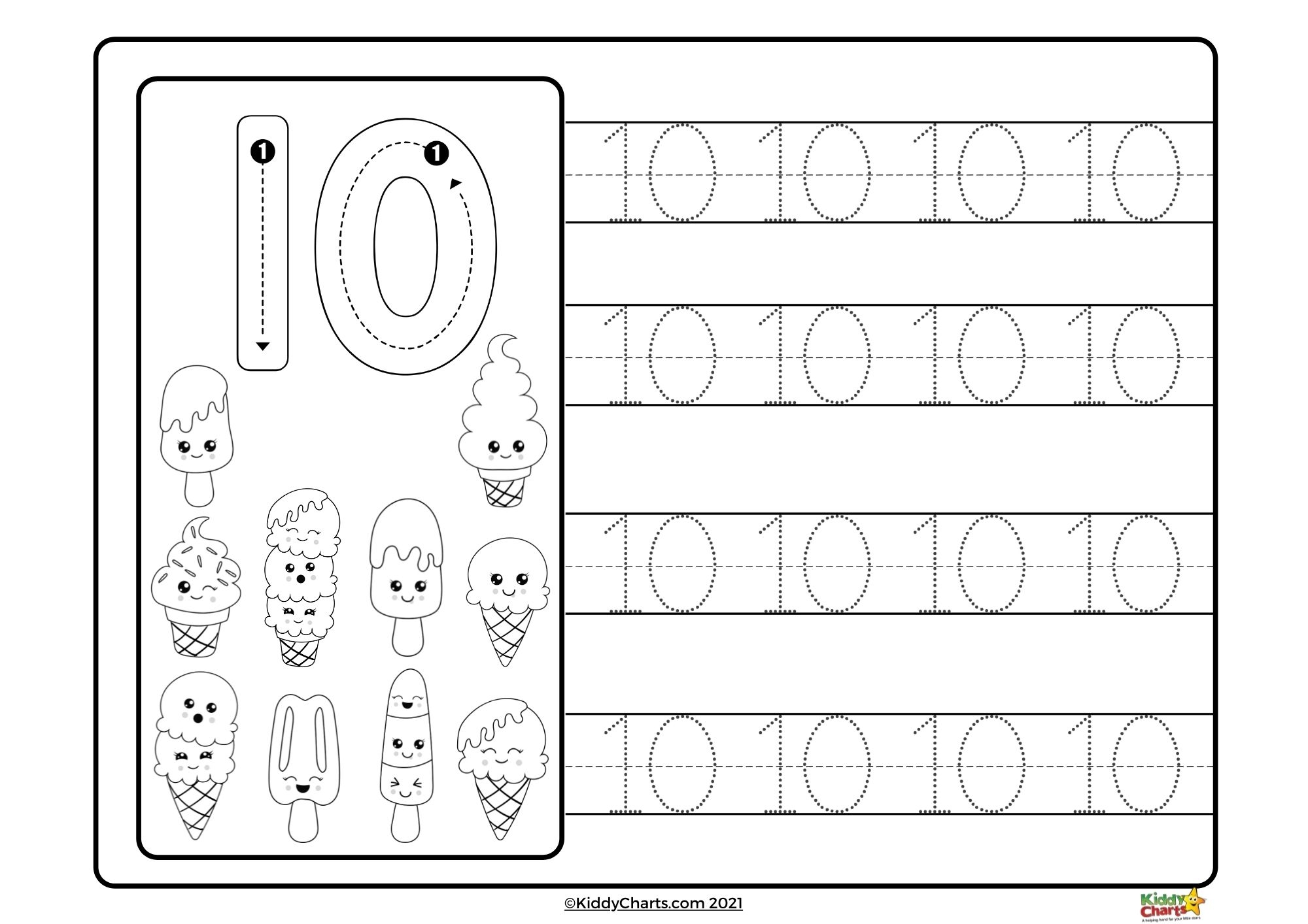 Free Printable Tracing Worksheets Numbers