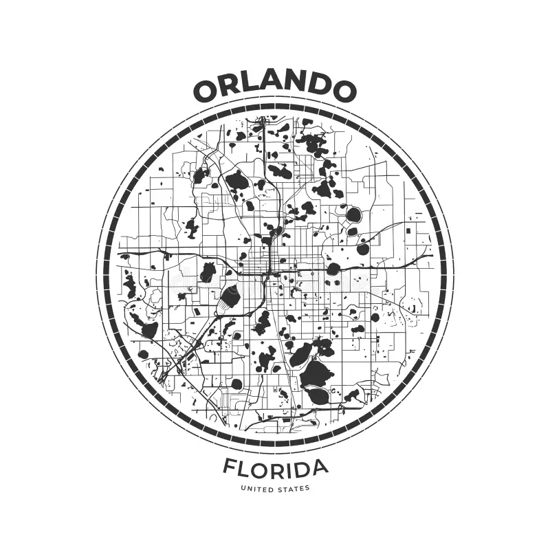 Orlando Map Stock Illustrations 544 Orlando Map Stock Illustrations Vectors Clipart Dreamstime