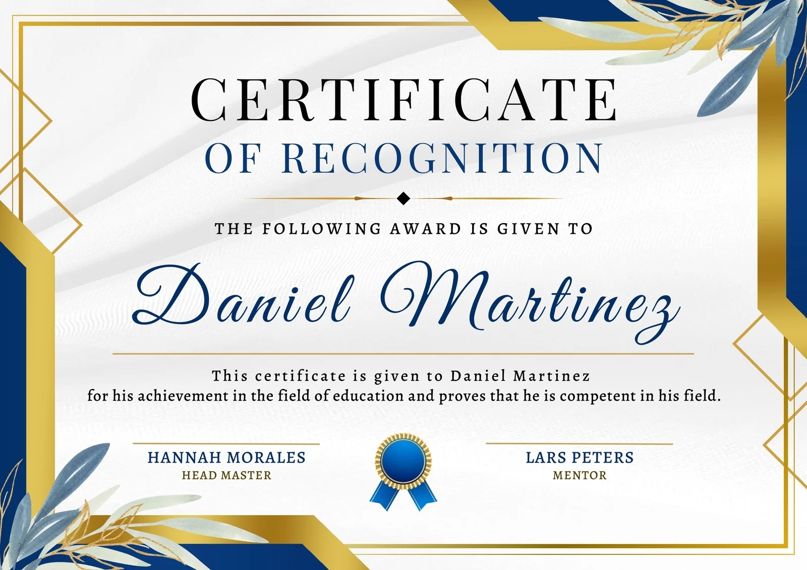 Page 11 Free Printable Customizable Recognition Certificate Templates Canva