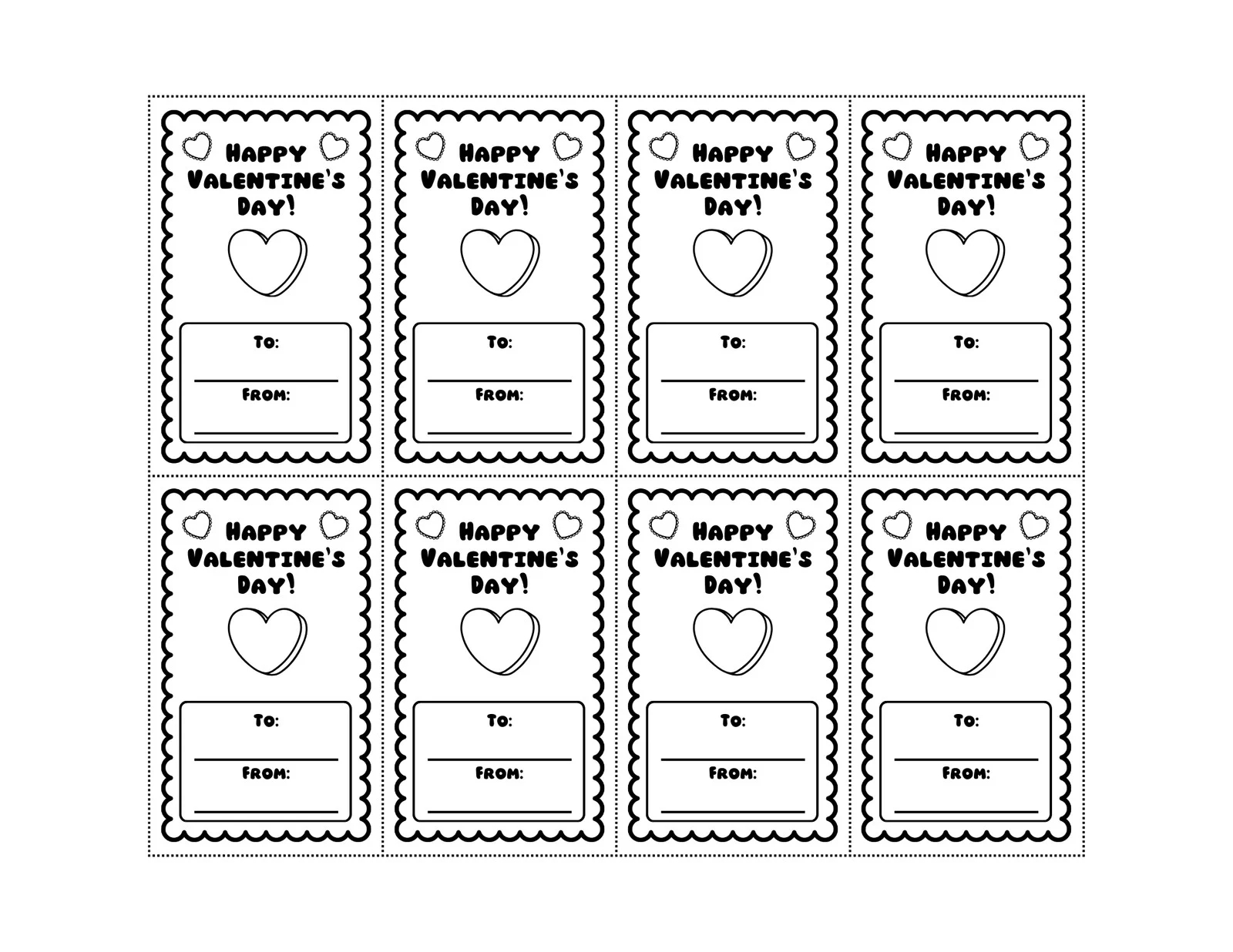 Page 4 Free Custom Printable Valentine s Day Card Templates Canva