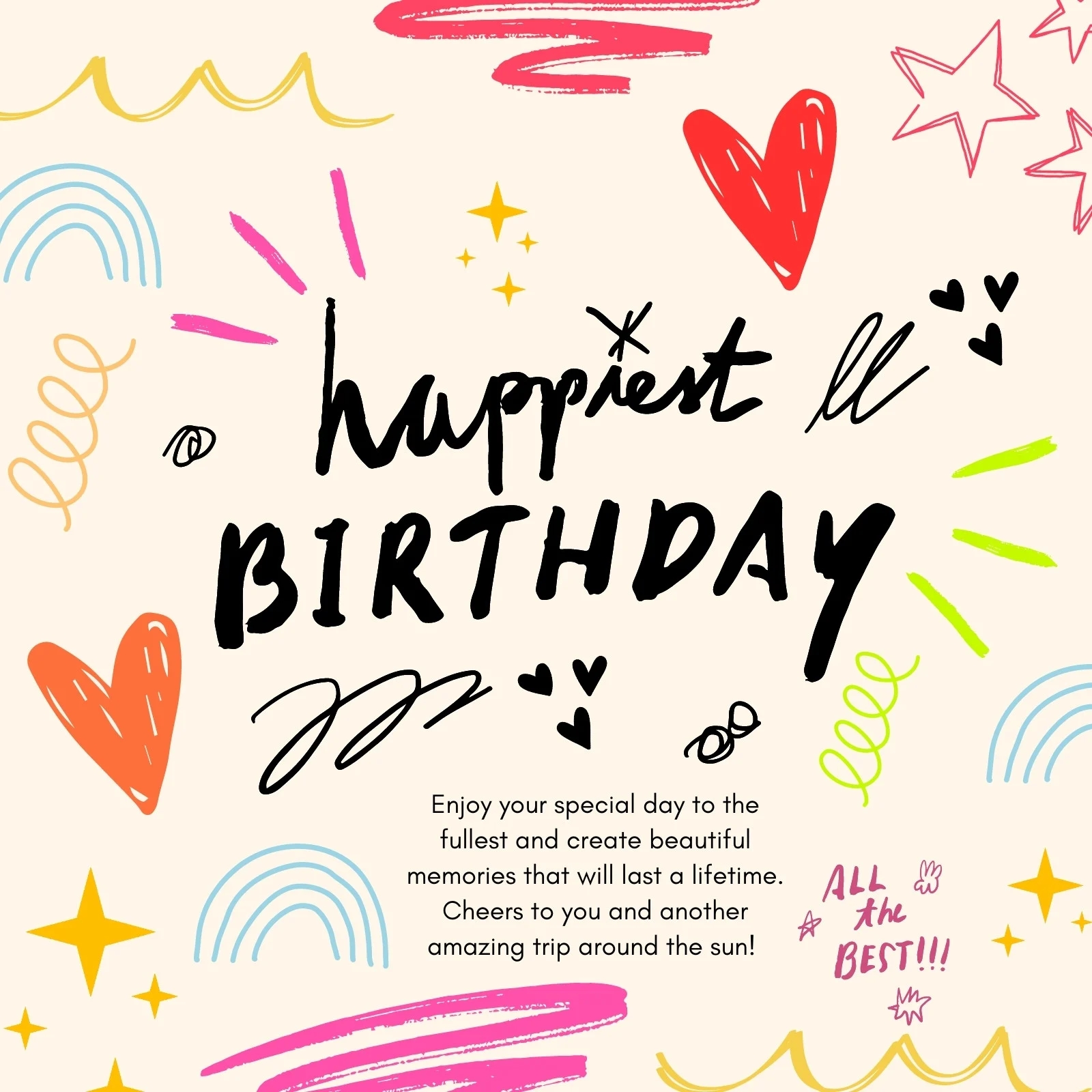 Page 5 Free Custom Printable Birthday Card Templates Canva