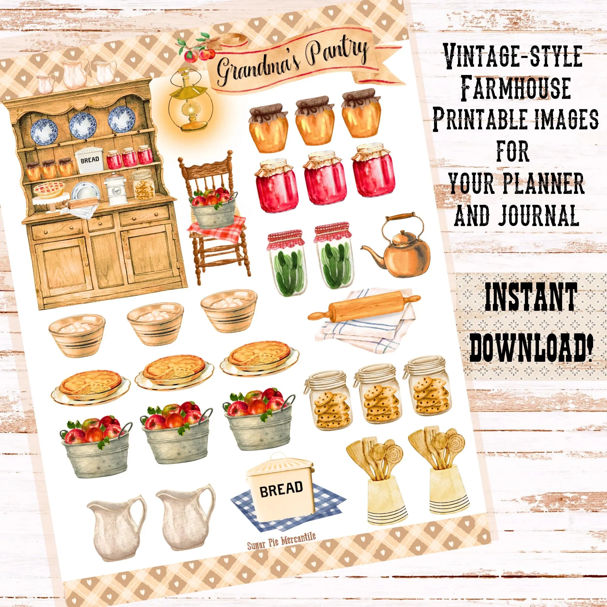 Pantry Clipart Etsy