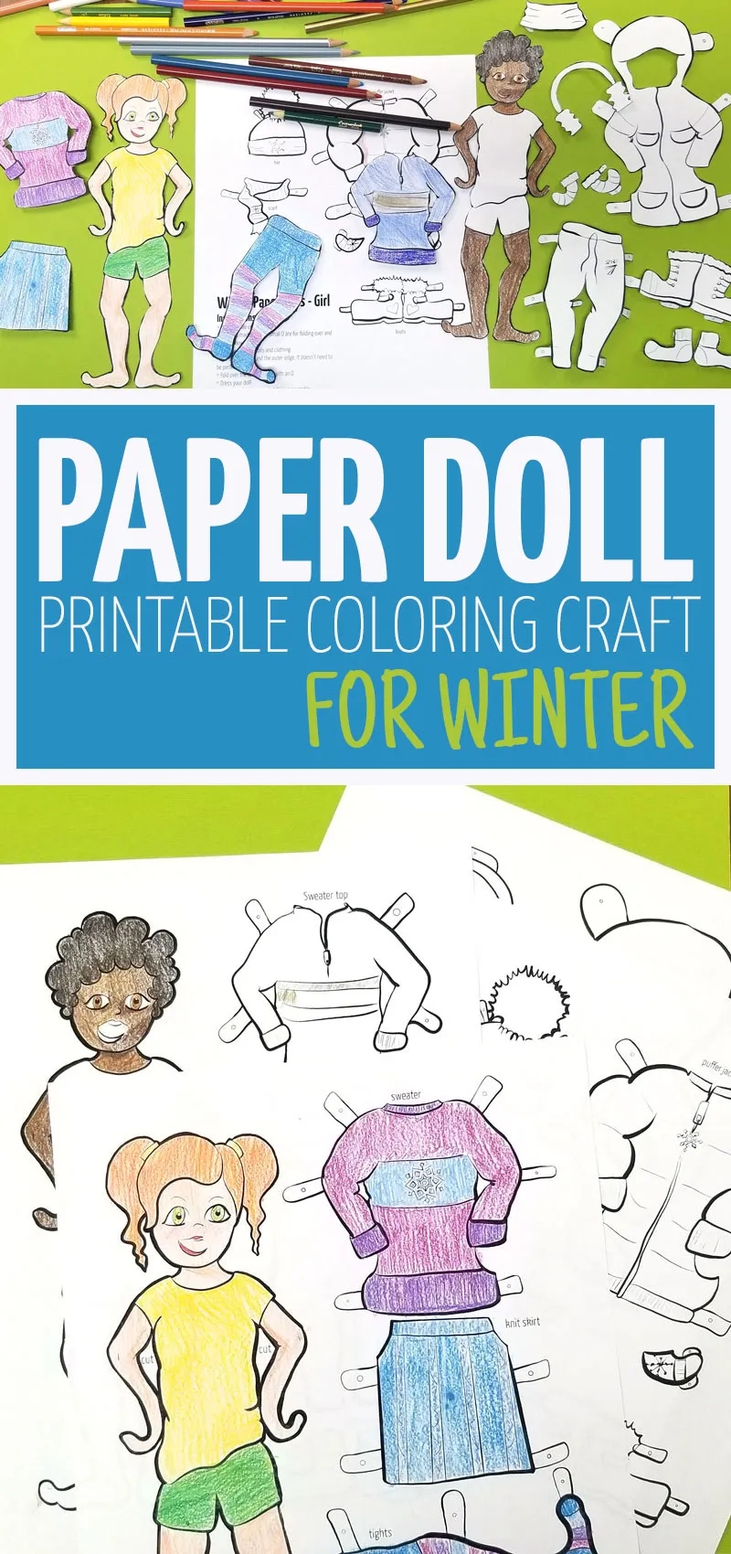 Paper Doll Printables Winter Clothing And Outerwear Moms And Crafters