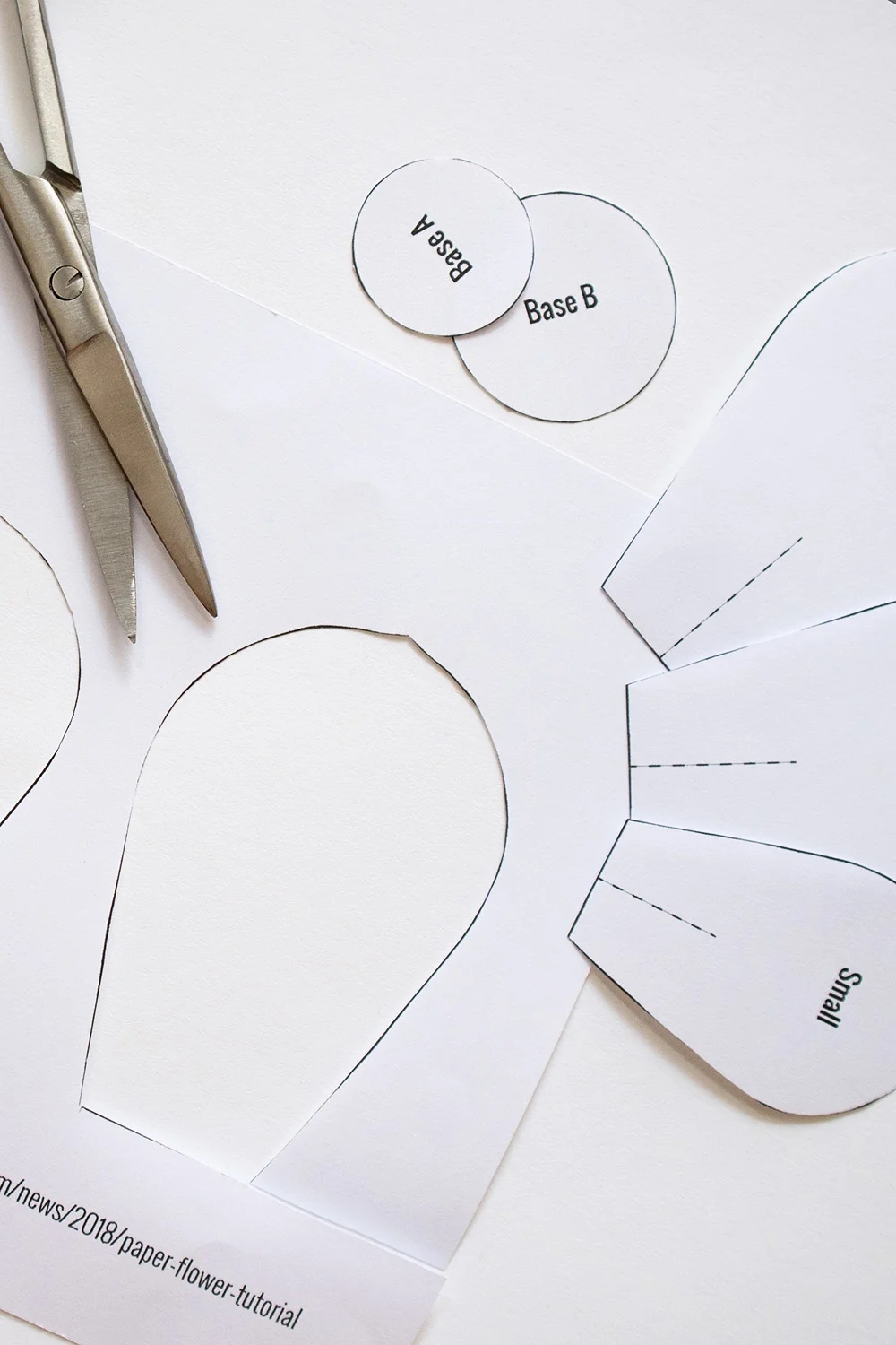Paper Flowers Free Printable Template Paper Roses