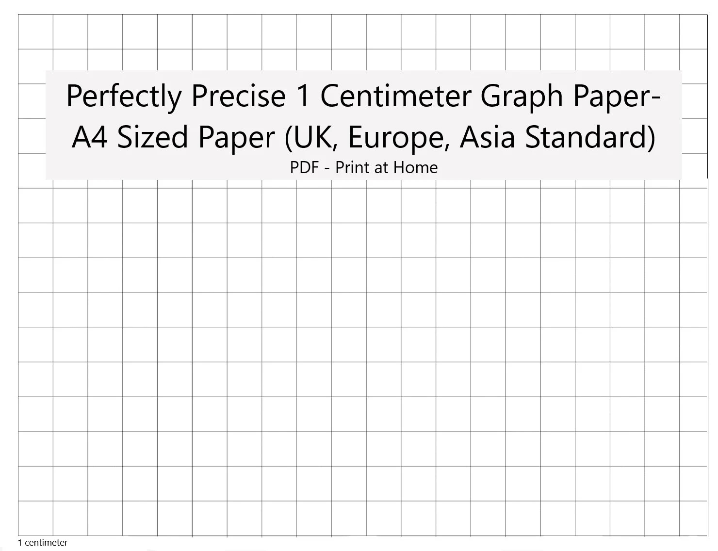 Free Graph Paper Printable A4