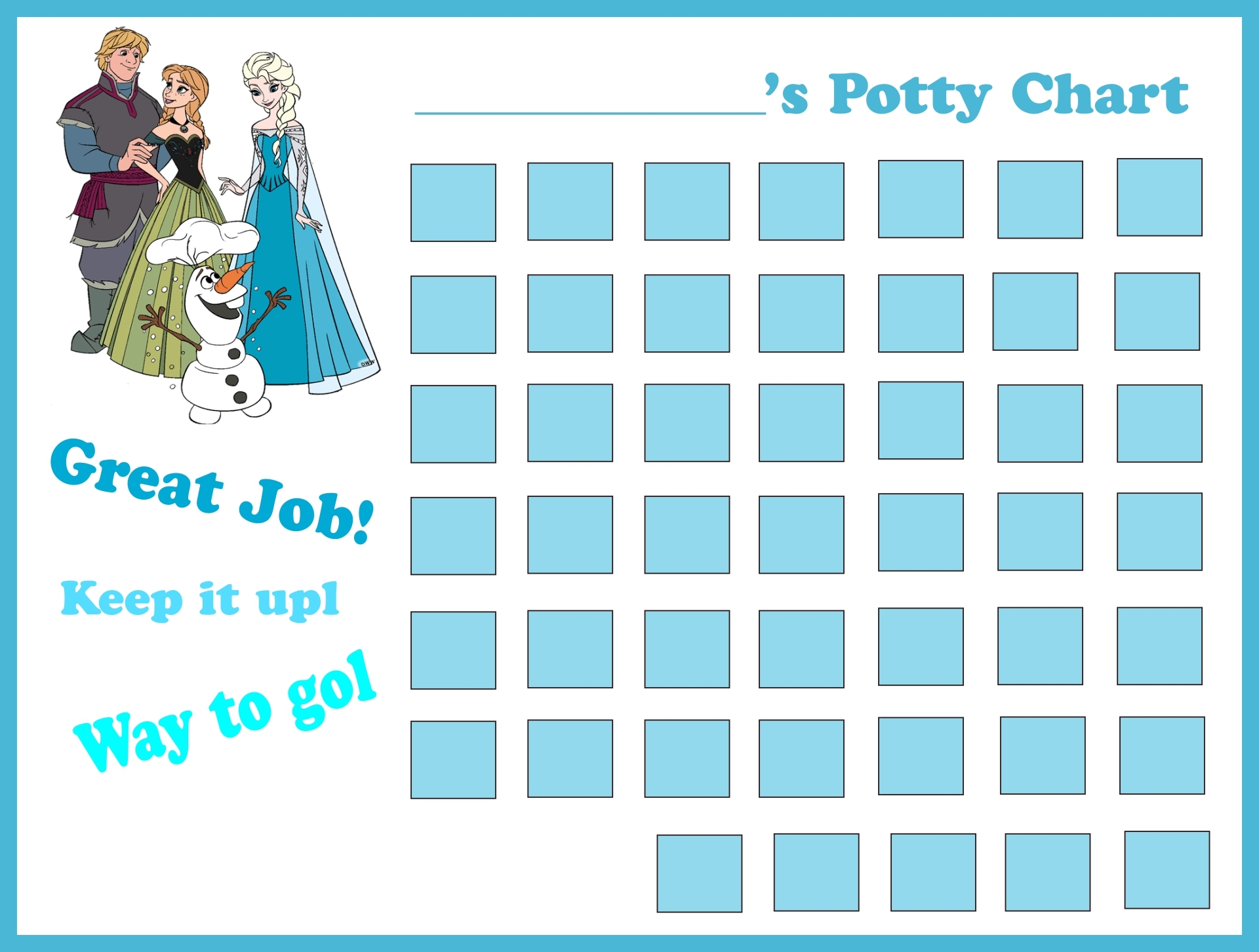 Potty Charts Printable Printable Party Favors