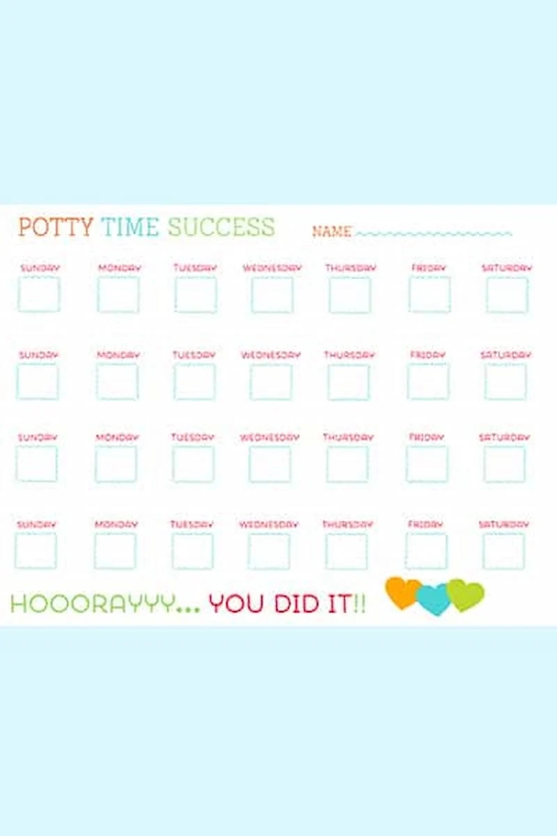 Potty Training Free Printable Potty Charts