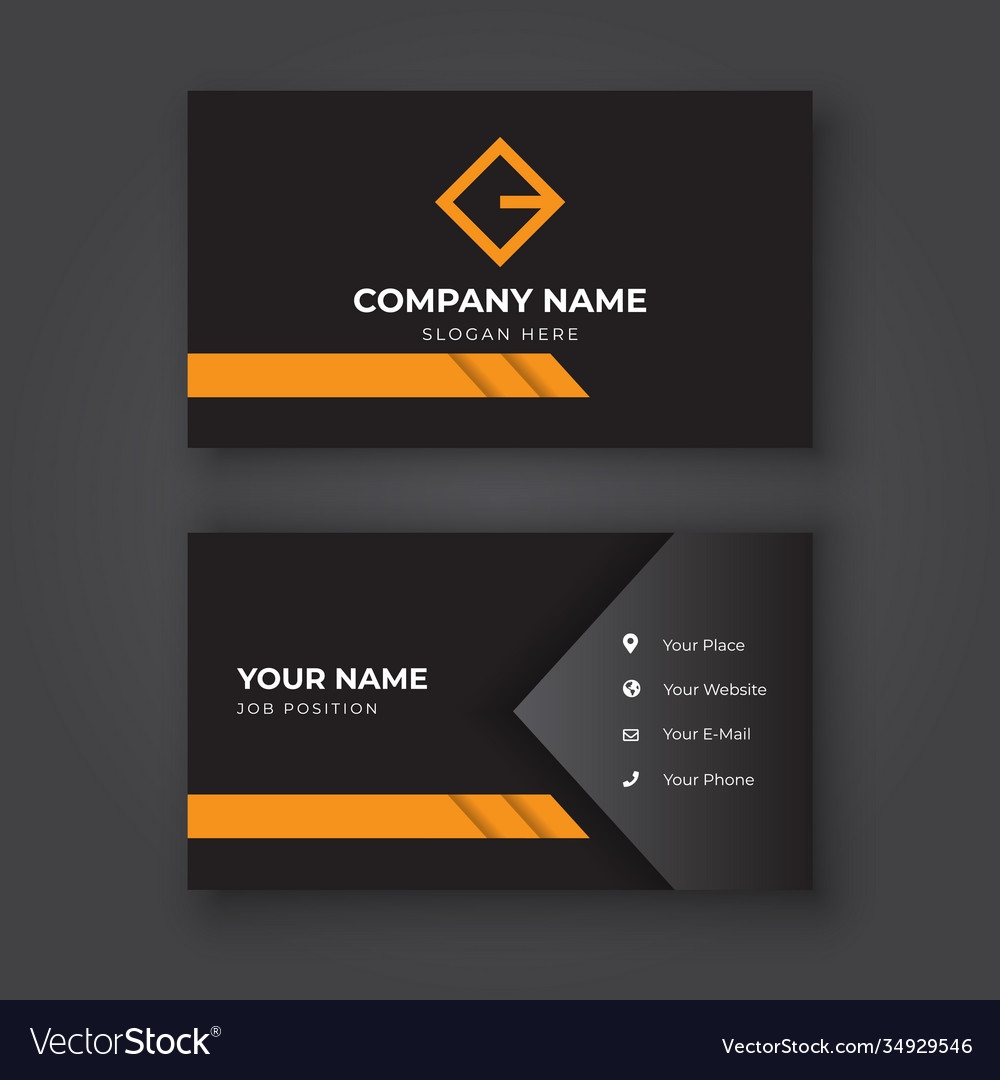 Print Business Card Template Royalty Free Vector Image