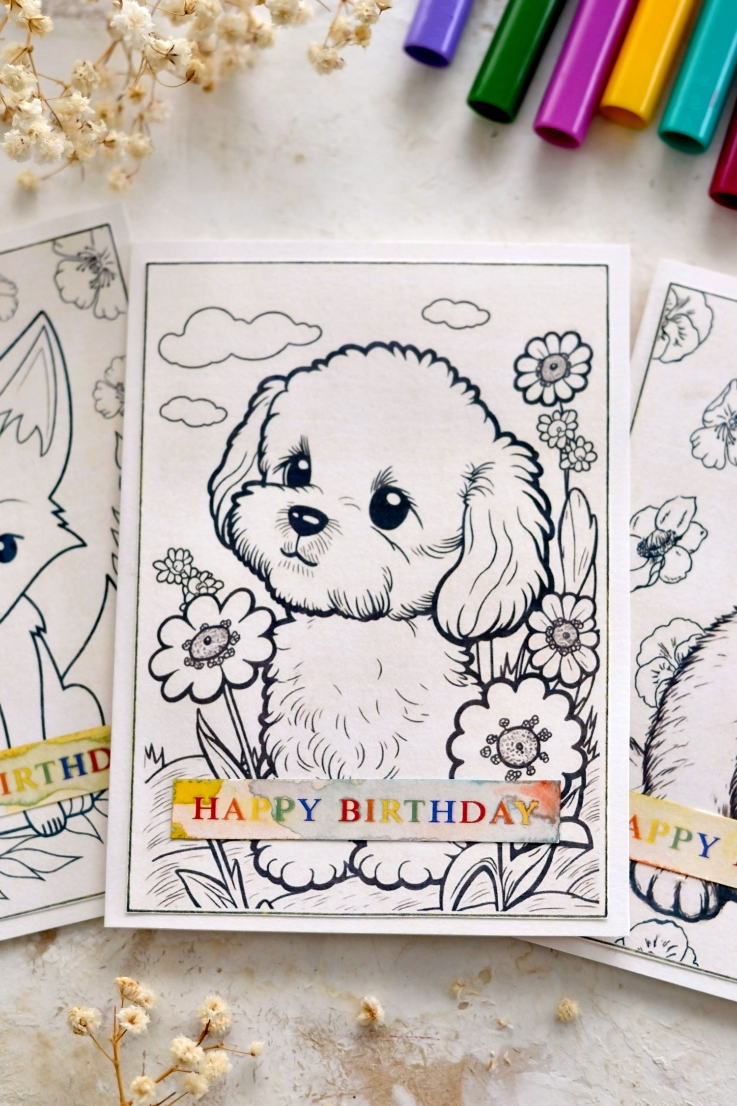 printable birthday cards for kids the graphics fairy