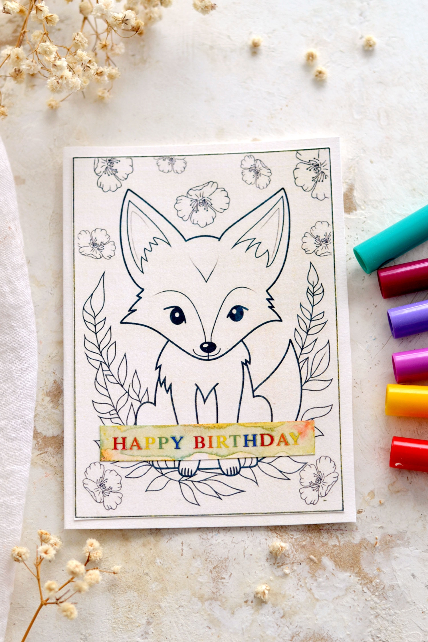 Happy Birthday Card Printable Free Kids