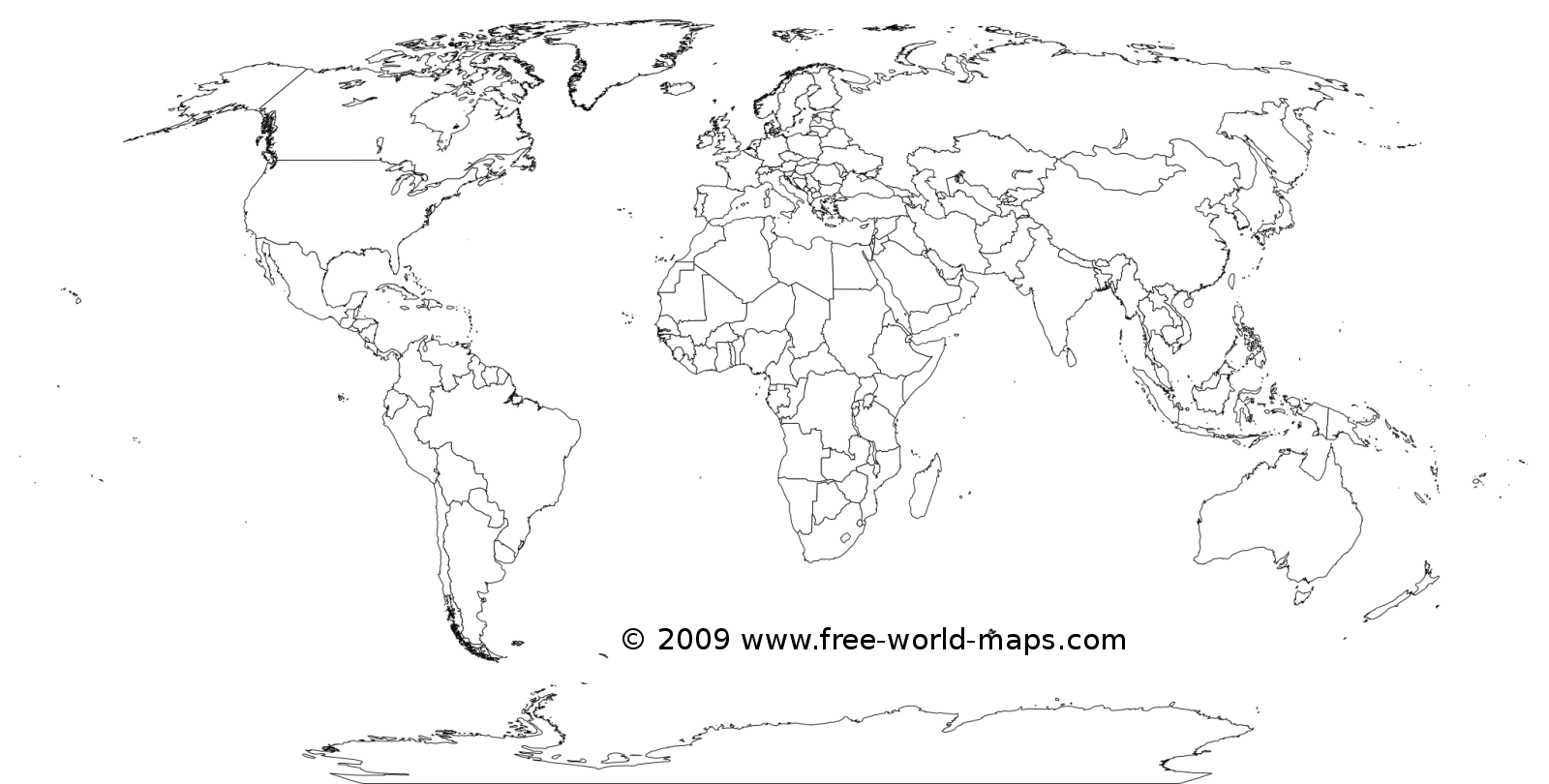 Printable Blank World Map Template Tims Printables Worksheets Library