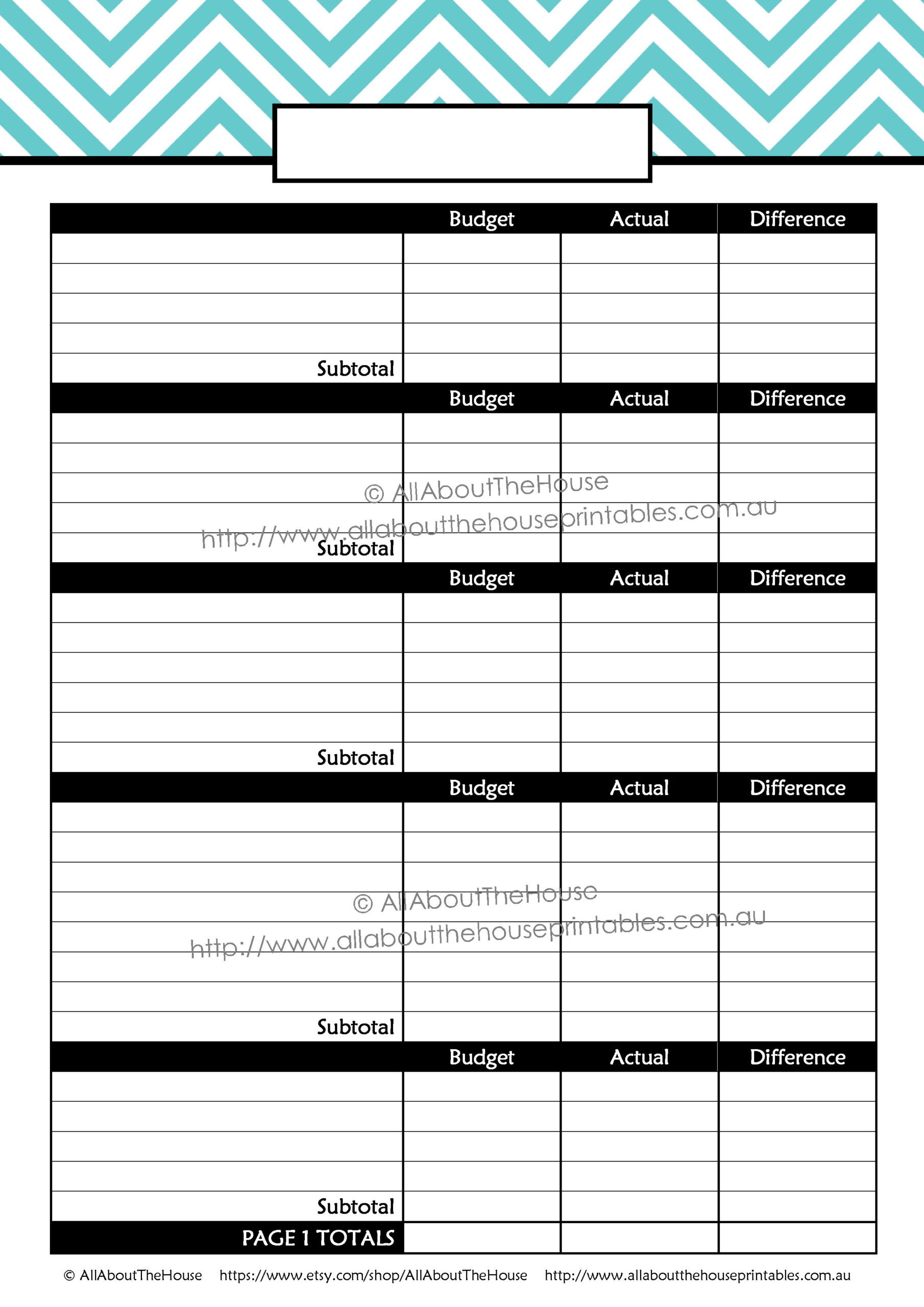 printable budget planner finance binder update all about planners