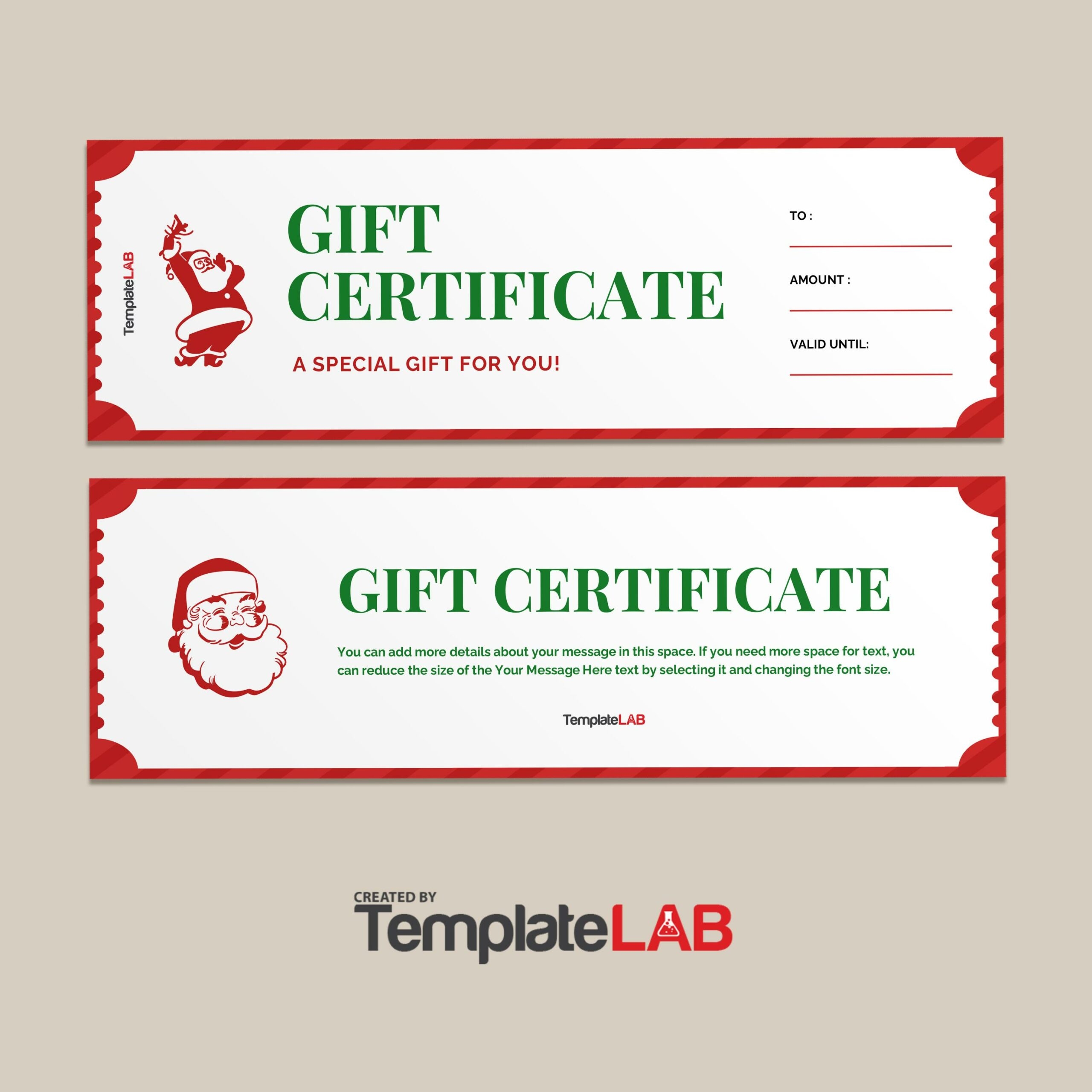 Printable Gift Coupons Christmas