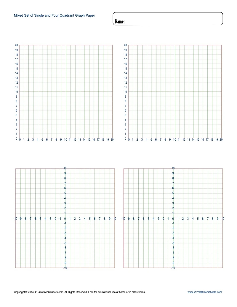 Printable Graph Paper Free Math