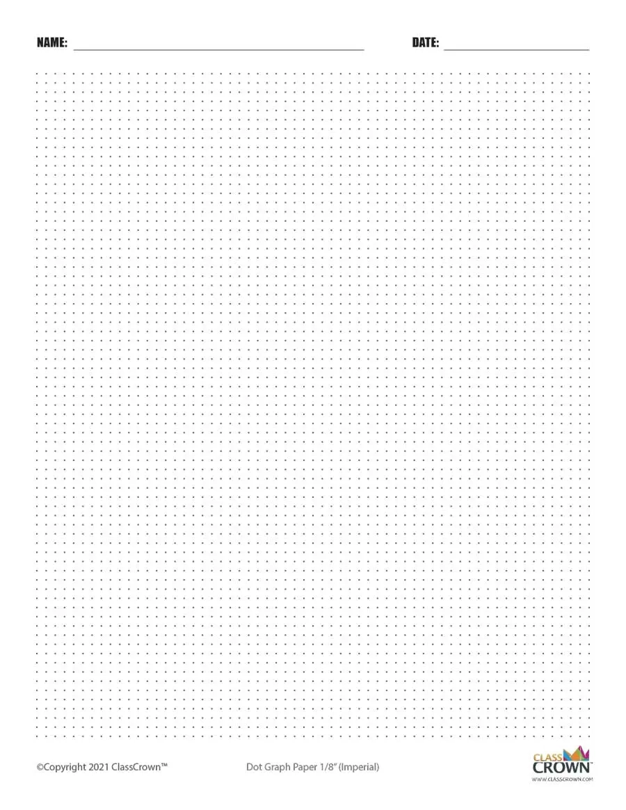 Printable Graph Paper ClassCrown