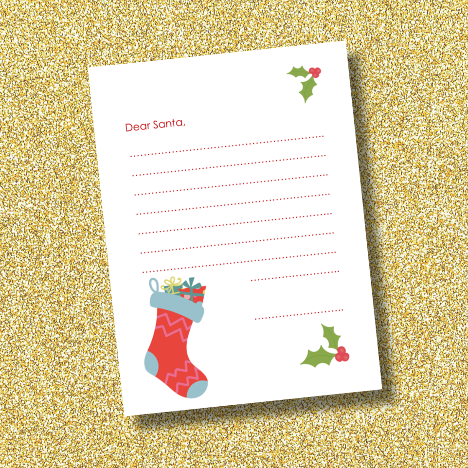 Printable Letter To Santa For Children NurtureStore