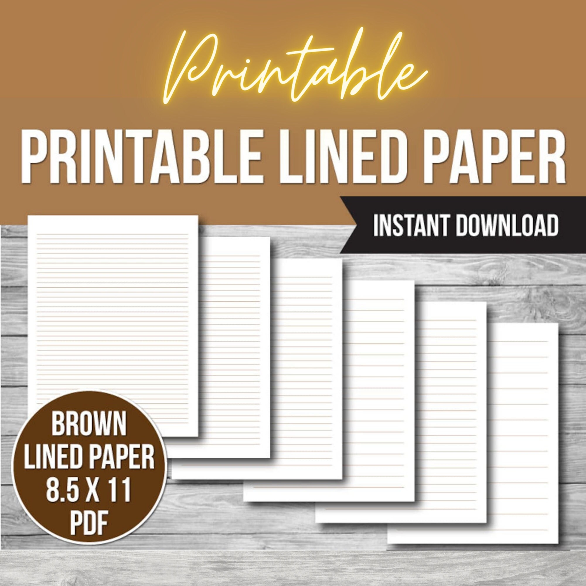Printable Lined Paper Bundle Wide Rule College Rule Notebook Lined Paper PDF SVG PNG Jpeg Etsy